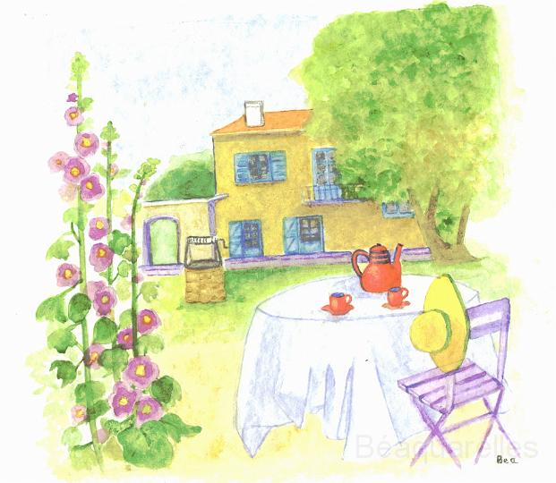 10102003table au jardin.JPG - Table au jardin